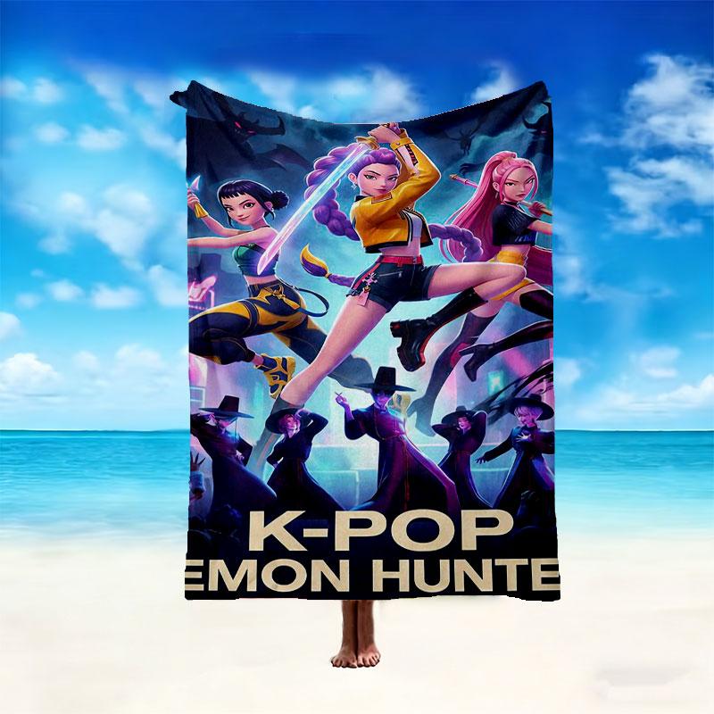 [Kpop Demon Hunters Blanket] Creative Blanket for Women Men Family Friend on Birthday Mothers Fathers Day Valentines Day