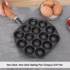 Non Stick 14 Holes Takoyaki Maker Cast Iron Octopus Ball Maker Kitchen Tools for Home Cooking and Baking Delight