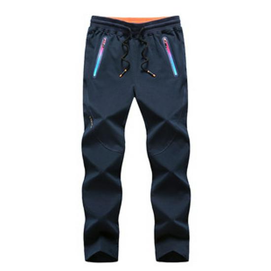 Plus Size Men's Gothic Softshell Windproof Fleece-Lined Stretch Pants