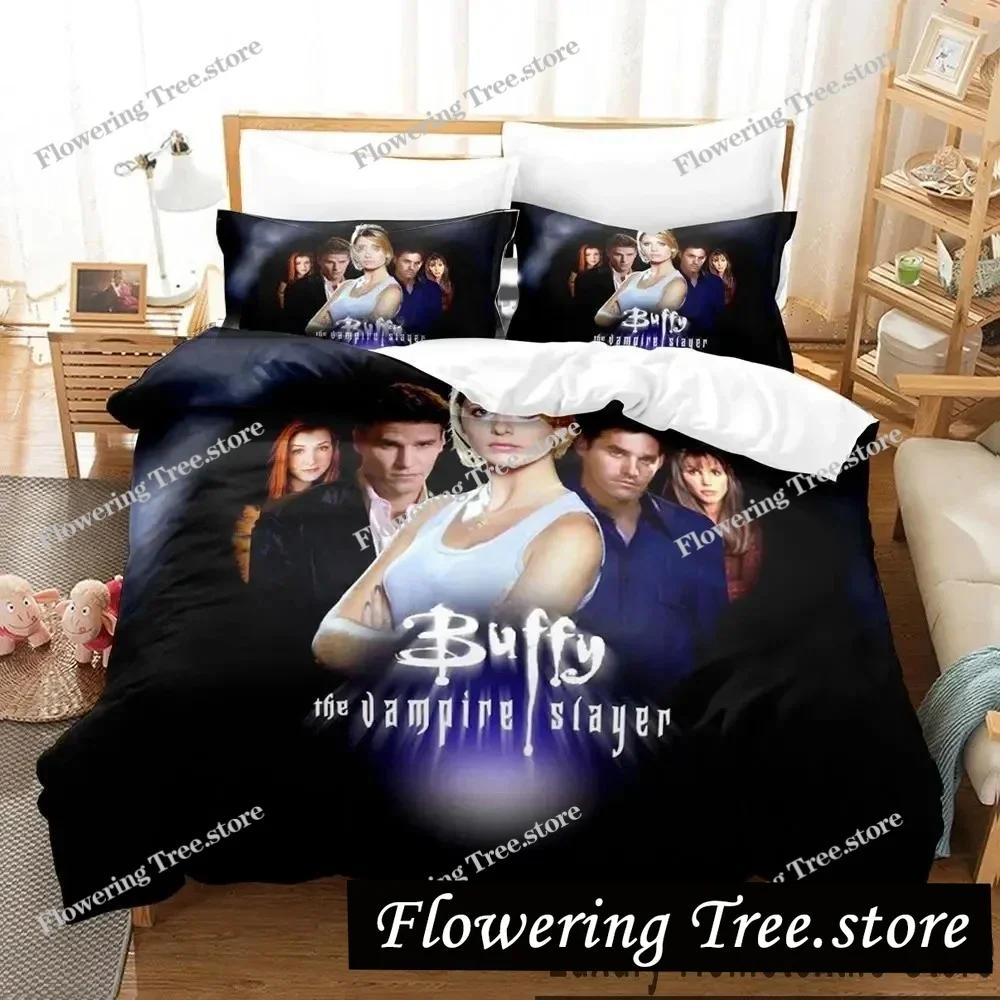 3D Print Buffy the Vampire Slayer Bedding Set Boys Girls Twin Queen King Size Duvet Cover Pillowcase Bed boys Adult