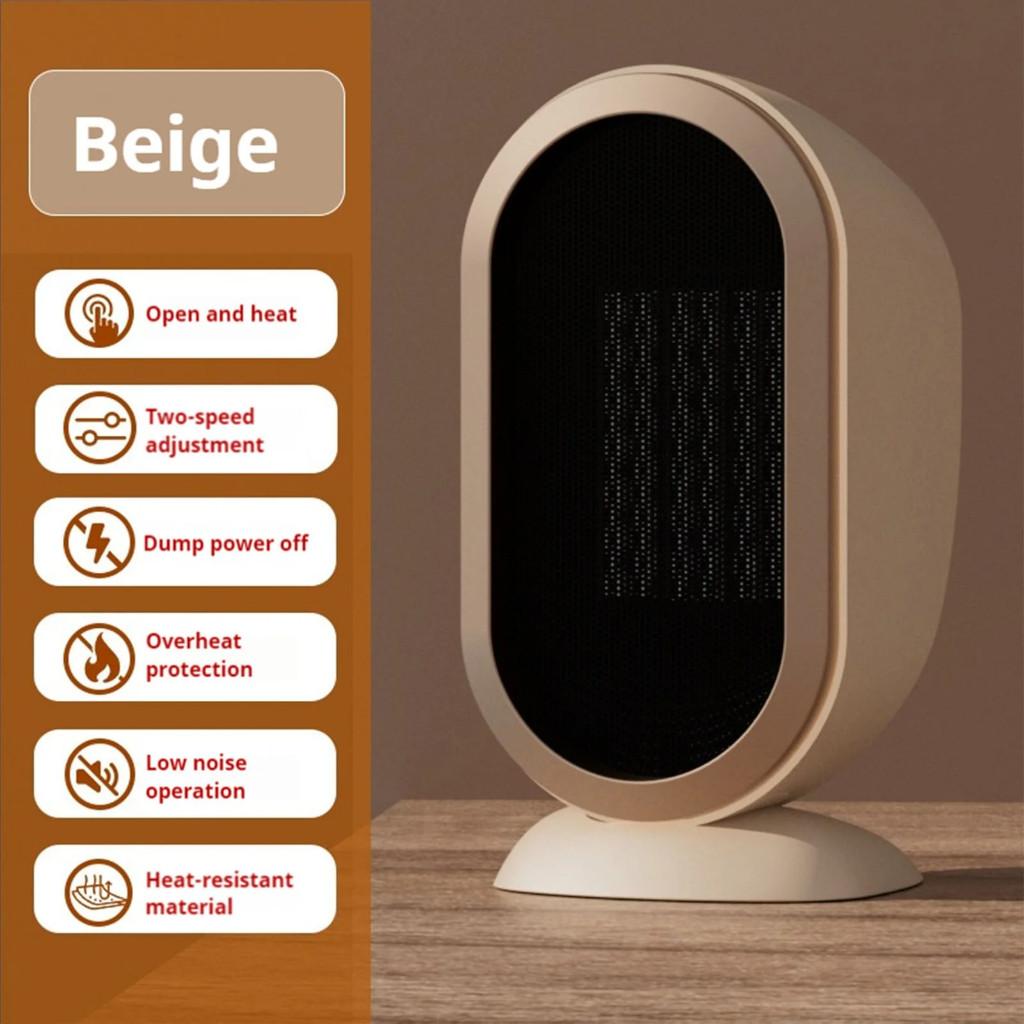 1200W High Power Electric Heater Mini Portable Household Two-speed Adjustment Heating Fan Office winter Desktop Heater