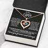 Two-Color Water Drop Zodiac Heart Pendant Necklace with Engravable Name