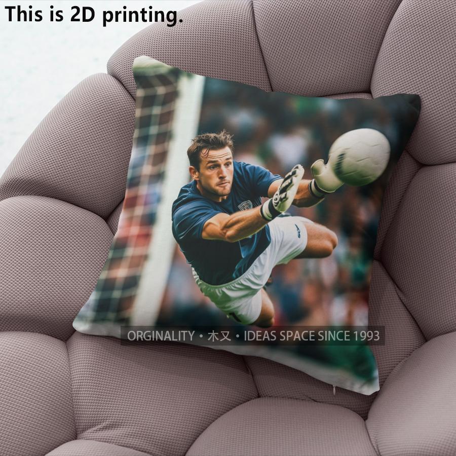 Football Star Soccer Goalkeeper Throw Pillow Covers Pattern Cushion Cover Suitable For Sofa Bedroom Car Pillow Cover