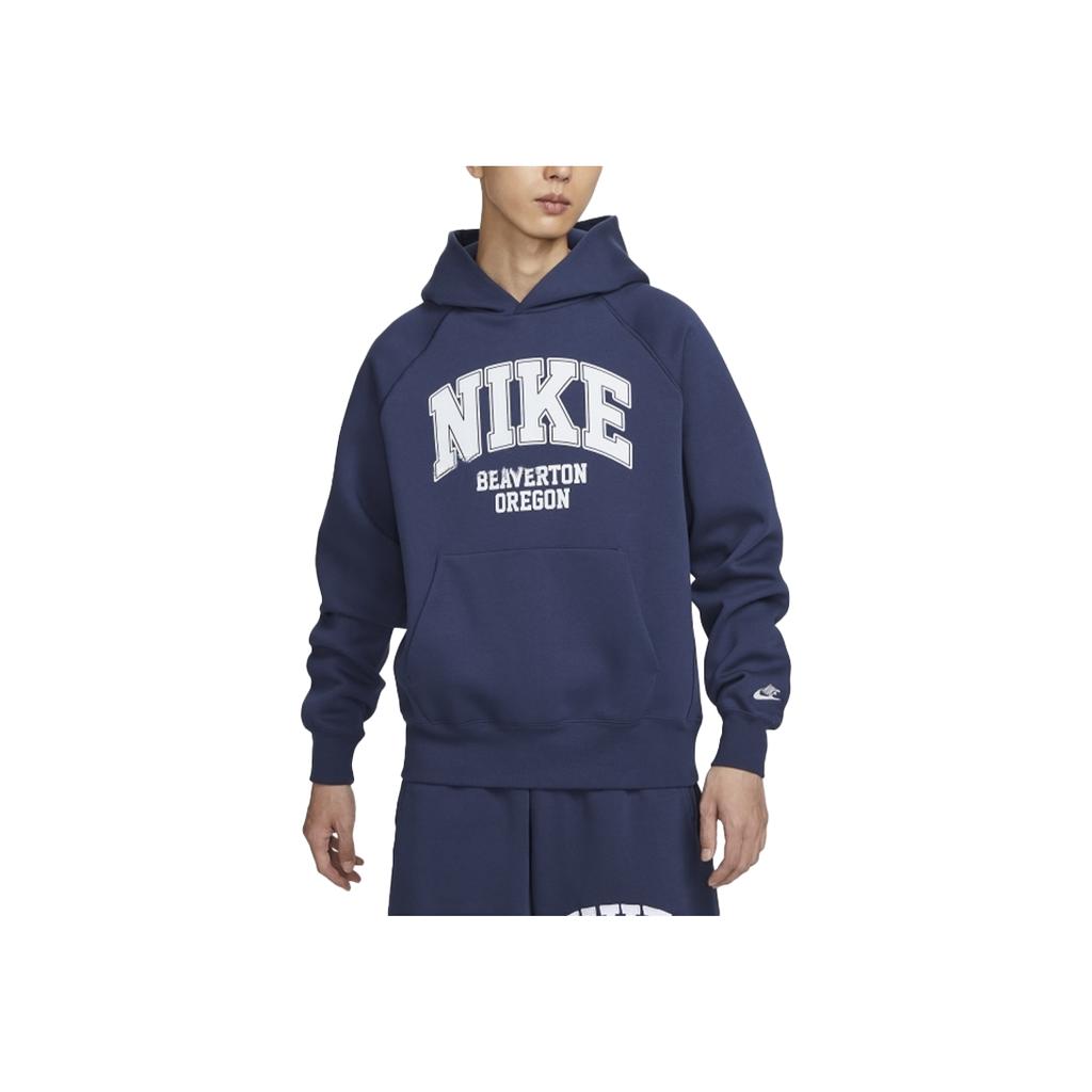 Nike Hooded Casual Warm Fleece Sweatshirt Men sweatshirt Blue HV1741-410