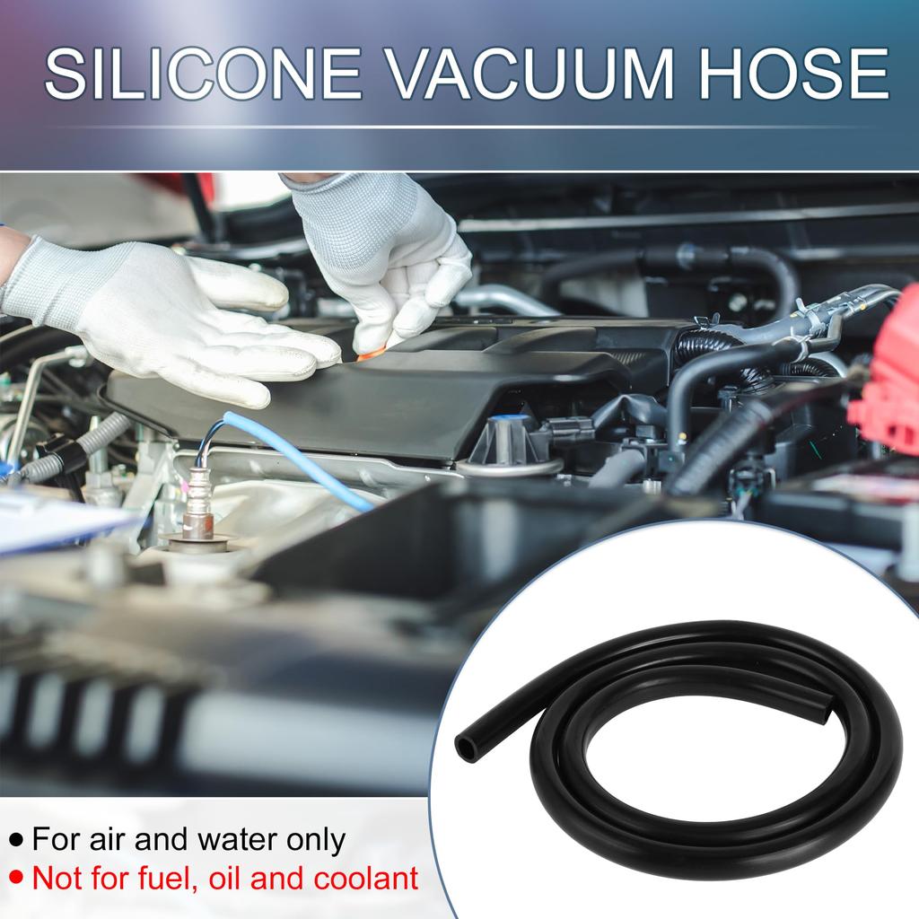 A ABSOPRO Silicone Vacuum Tube Hose for High Temperature 4FT 1/2" 12mm ID 2.5mm