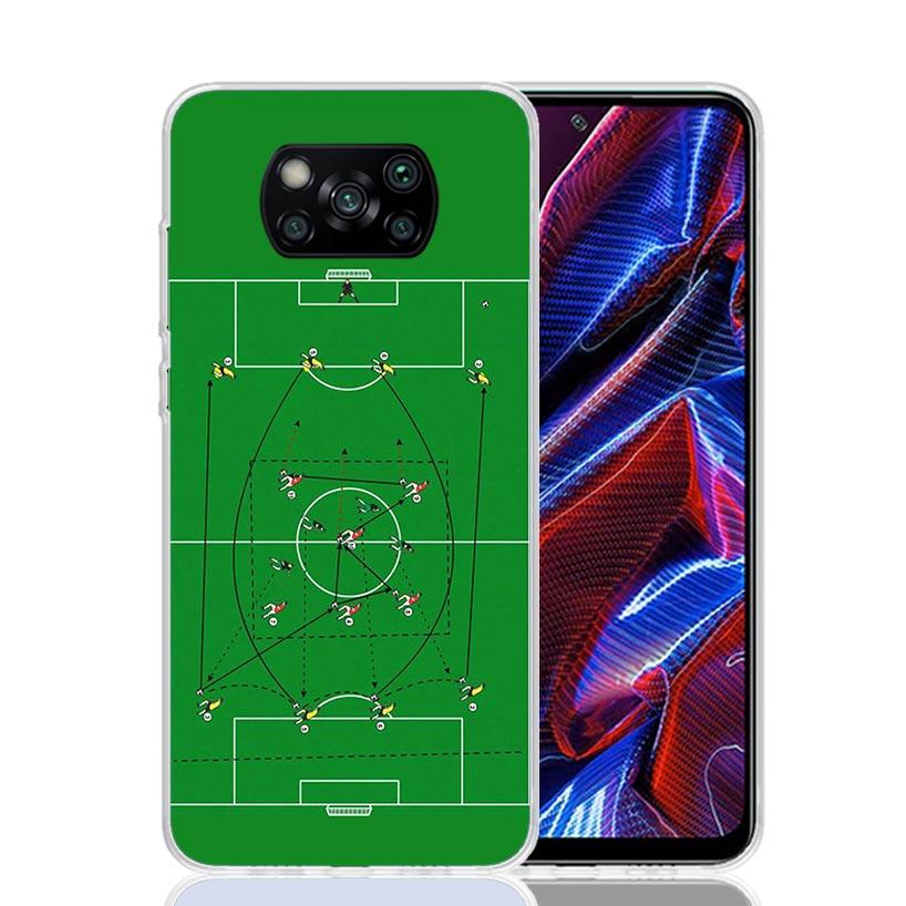 Football Soccer Tactics Time Phone Case For Xiaomi Poco F7 Ultra X7 X6 Pro X5 Redmi 15 15C 13 13C 12 12C 10 10A 10C 9 9A 9C 9T S