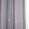 Color Starlight Curtains, Color Striped Hollow Star Curtains, Suitable For Children's Girls Bedroom And Living Room