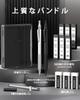 Four Candies Metal Mechanical Pencil Set 360 HB and Case Black Silver (2 Pencils, 0.5 & 0.7 mm), Leads, Eraser, Included, &