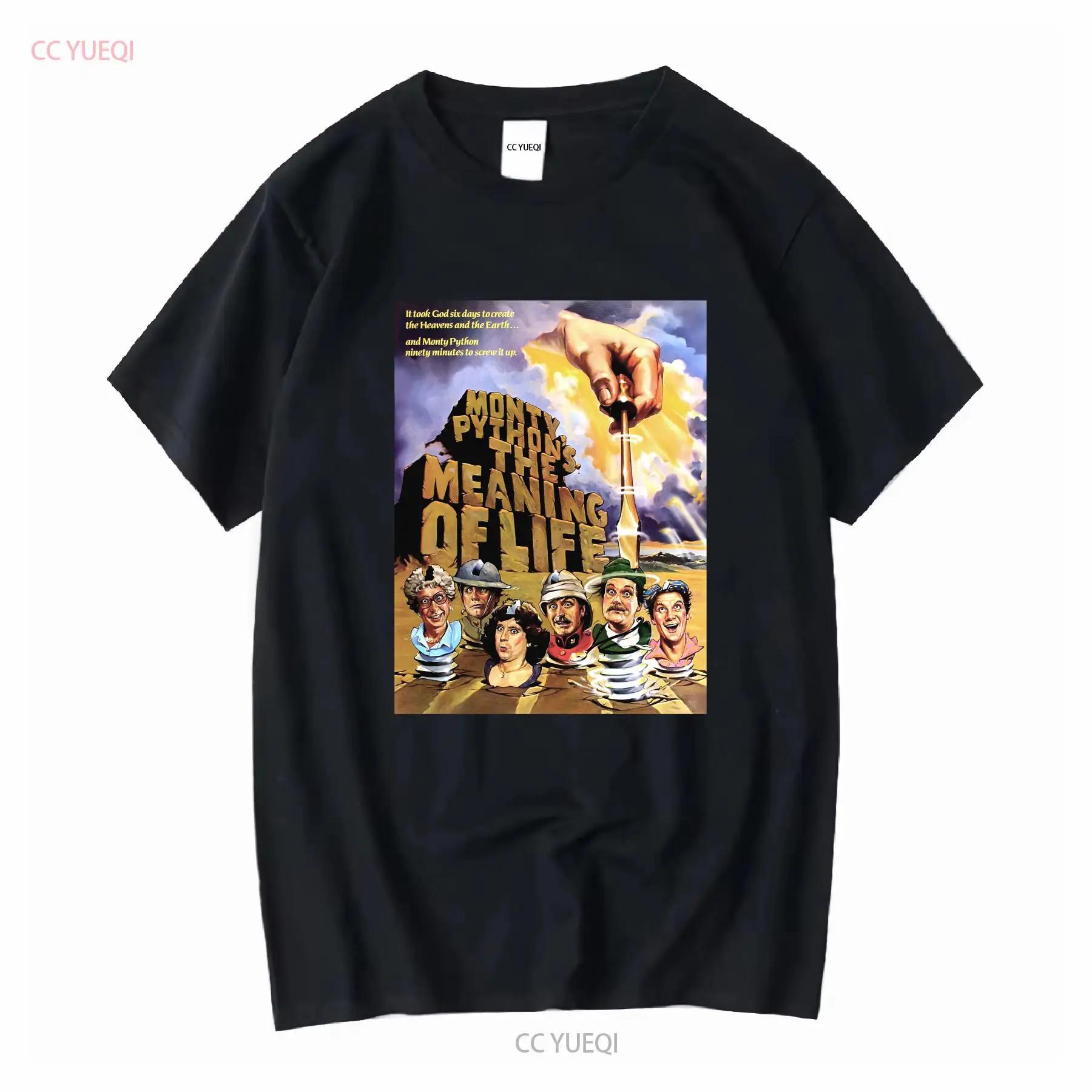 T Shirt Monty Python Movie Meaning of Life M Vintage Washed Soft Graphic Slightly Casual Versatile Top For Everyday Wear S разноцветный