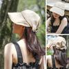 Travel Women Girl Anti-UV Soft Big Wide Brim Bows Bucket Hat Baseball Cap Sun Visor Hats Sun Hat