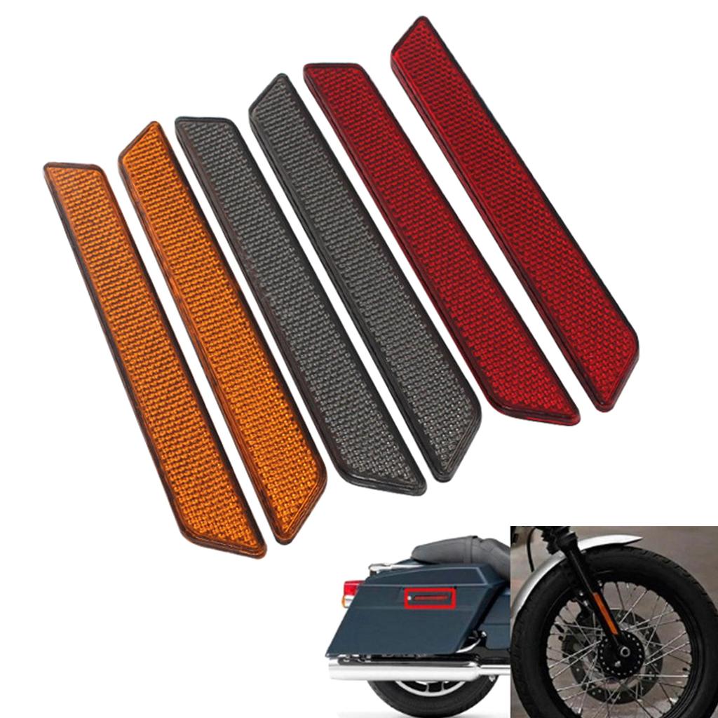 Verbesserter Reflektoraufkleber für die Vorderradgabel des Fahrers, reflektierende Abdeckung für die Unterschenkelschieber-Satteltasche, einfache Installation für 2014-up