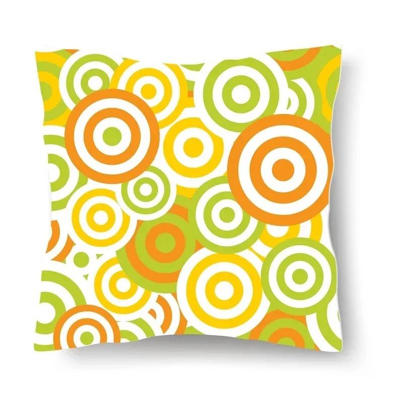 Simple Pattern Decorative Pillowcase Car Sofa Square Cushion Pillowcase