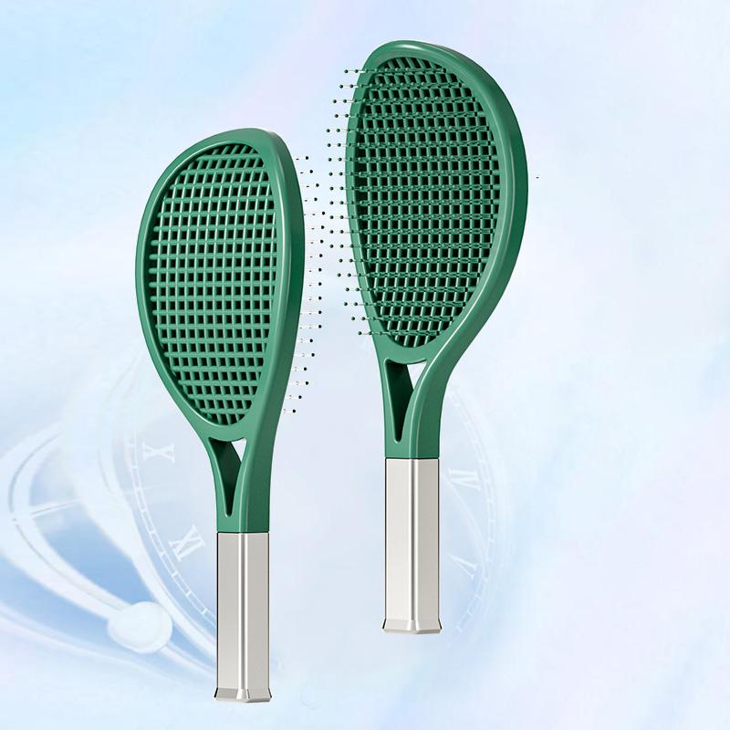 New Products Detangling Hair Brush Curved Massage Tennis Hair Brush Tennis Racket Hair Brushes & Combs