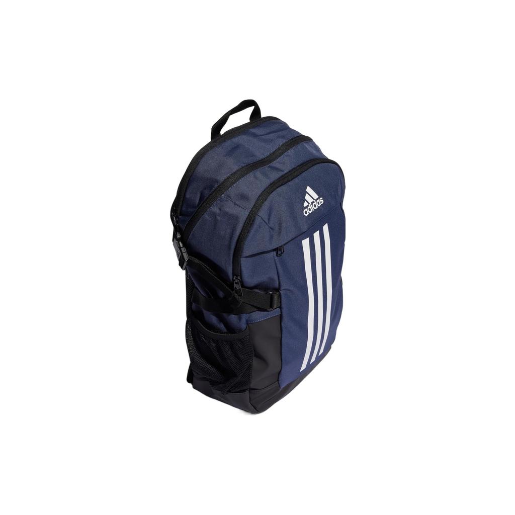 Adidas Power Vi Comfortable Commuting Compression Strap Coated Bottom Backpack Unisex Backpack Dark-Blue White Black HM5132