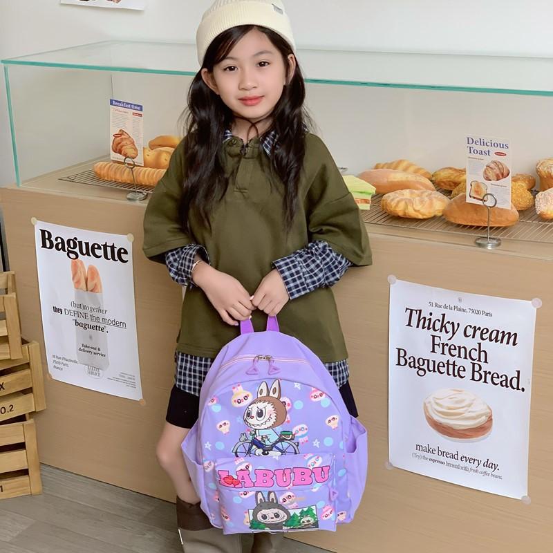 Foreign Style Internet Celebrity Boys And Girls Backpack Cartoon Animation Cute Print Primary School Bag Size Children Backpack