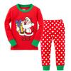 Children's Home Wear Pajamas Set Long-sleeved Tops And Long Pants Two-piece Coat Play Christmas Clothes