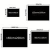 1pc Movie Countdown Pattern Non-Slip Area Rug - Crystal Velvet, Vintage Film Design with Golden Spool & Clapper Board,