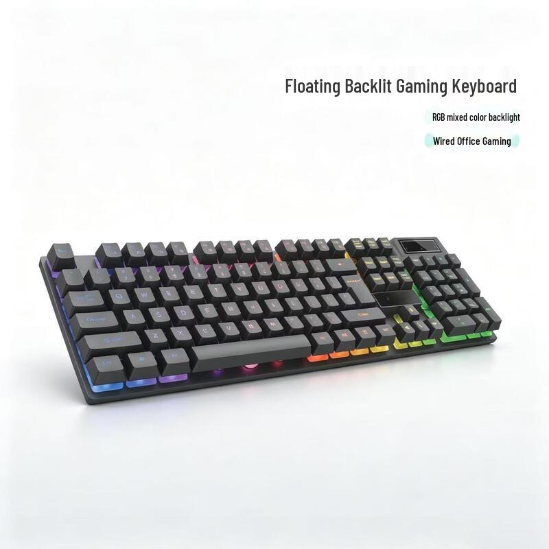 OLOEY K8 Backlit Mechanical-Feel Gaming Keyboard