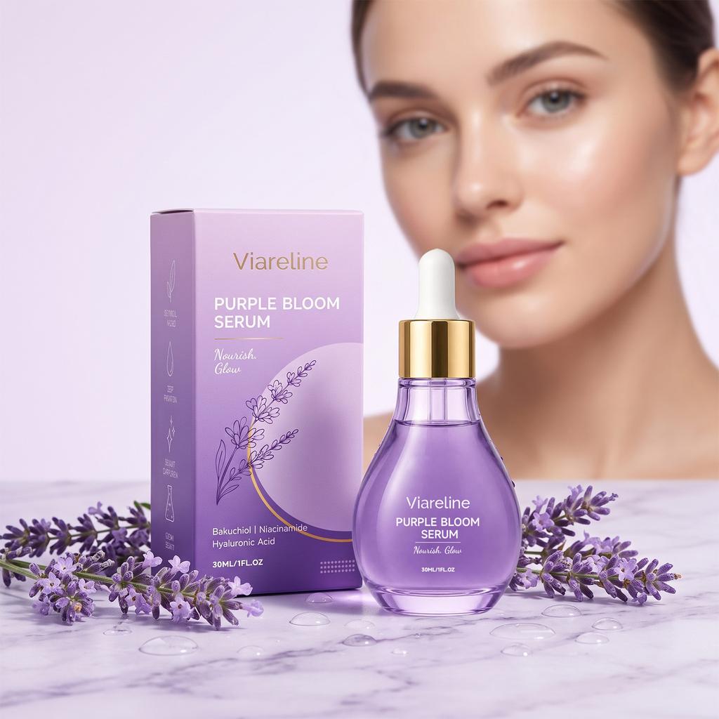 VIARELINE Glowing Moisturizing Essence for delicate, soft facial skin, translucent and even tone, suitable for various skin types