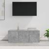 vidaXL TV Cabinet Concrete Gray 80x34x30 Cm Wood Material