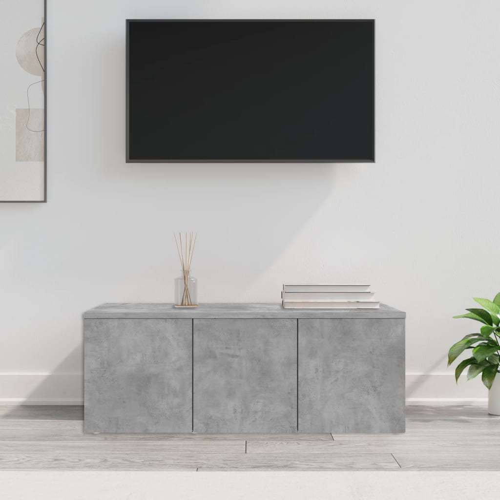 TV Stand Concrete Grey 80 x 34 x 30 cm Particleboard