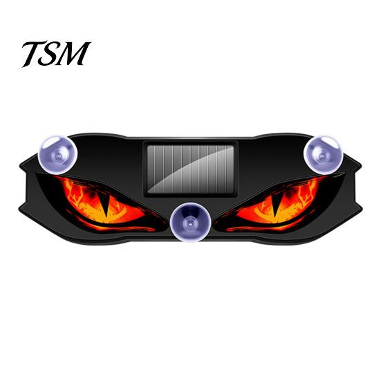 Auto Interior Night Lights Solar Devil Eyes Light for Windshield, Window Warning Sign with Three Smart Modes, Automotive Ambient Lighting Kits