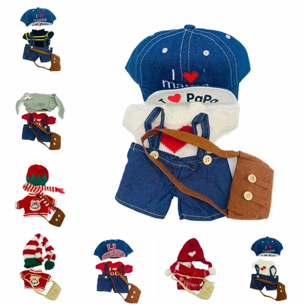 

Ornament 30cm Plush Dolls Clothes Fashion Cotton Doll Suit Set Children Friends style 22