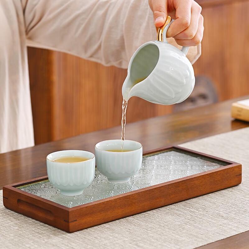 8-Piece Ceramic Travel Tea Set