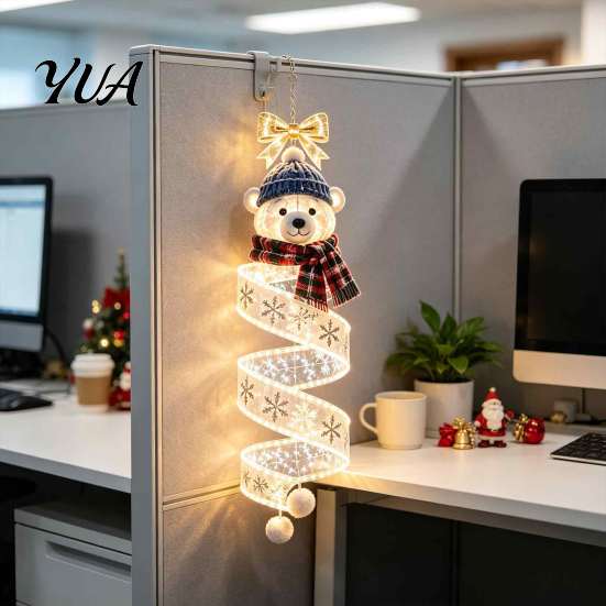 Indoor Festive Lighting for Parties Christmas Magic Spiral Hanging LED Light, Decoration with Unique Seasonal Gifts Lights Porch Entryway Doorway And