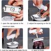 Stainless Steel Jar Opener Lids Adjustable Manual Can Bottle Opener Kitchen Accessories Can Opener for 3-9.5CM Kitchen Gadget