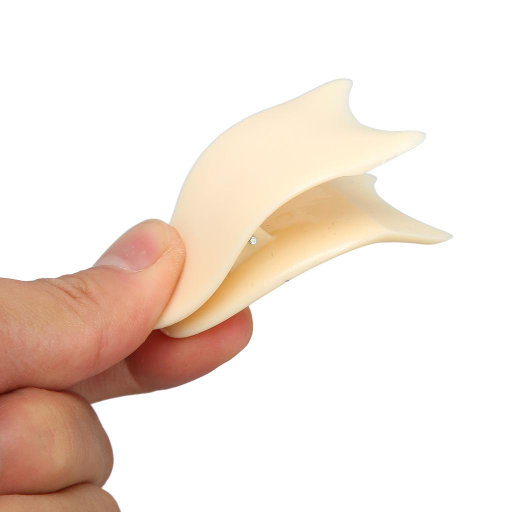 2pcs False Eyelashes Applicator Tool Curved Head Portable Lash Clip for Wear Eyelashes White