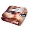 Warm Soft blanketBoy Girl Airplane Travel Funny Disgusting Doll Face Meme Hilarious Sarcastic Throw Blanket Flannel Bedspread