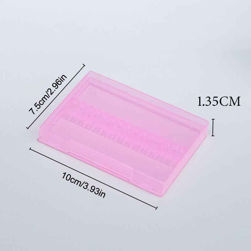 14 Holes Nail Drill Bits Storage Box Nail Grinding Head Holder Stand Portable Manicure Organizer Storage Box