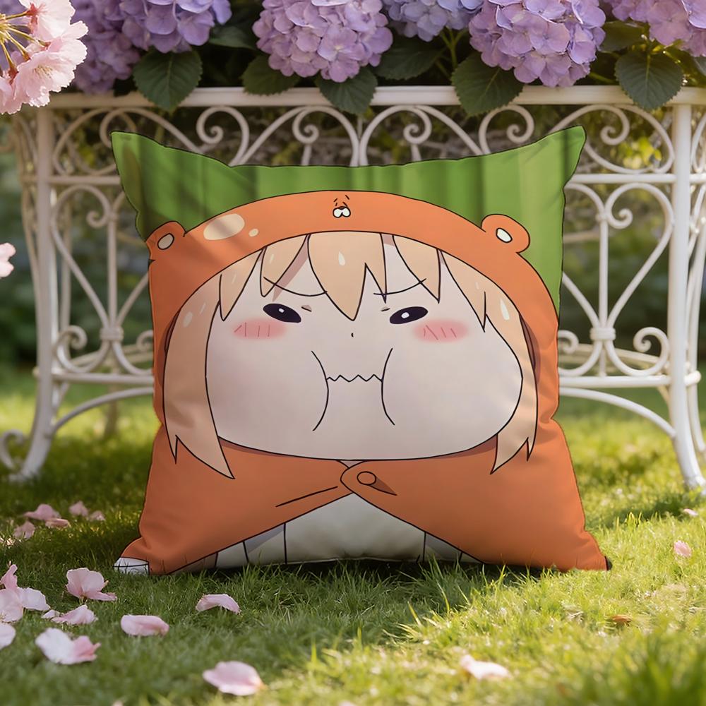 Anime H-Himouto! U-Umaru-chan Cushion Cover Home & Car Dual-Scene Pillow Cover: Reversible for Premium Comfort