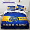 Name Custom Boca Juniors Pattern Bedding Set Quilt Cover Pillowcase Home Decor Gift (1 * duvet cover + 2 * pillowcase, without core)
