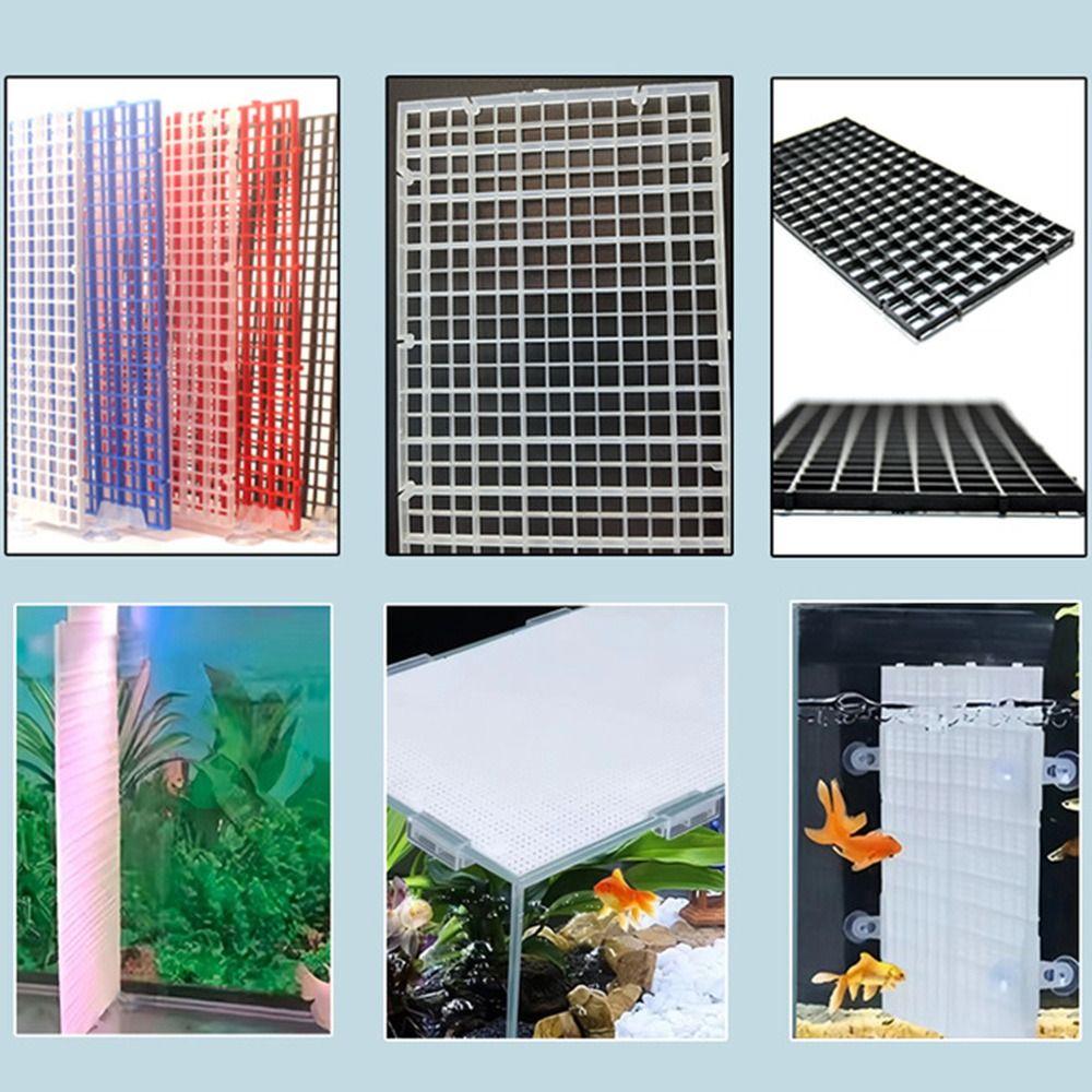 30x15/30x30cm Fish Tank Isolation Plate Detachable Spliceable Hollow Bottom Filter Plate Grid Divider Plate for Aquarium