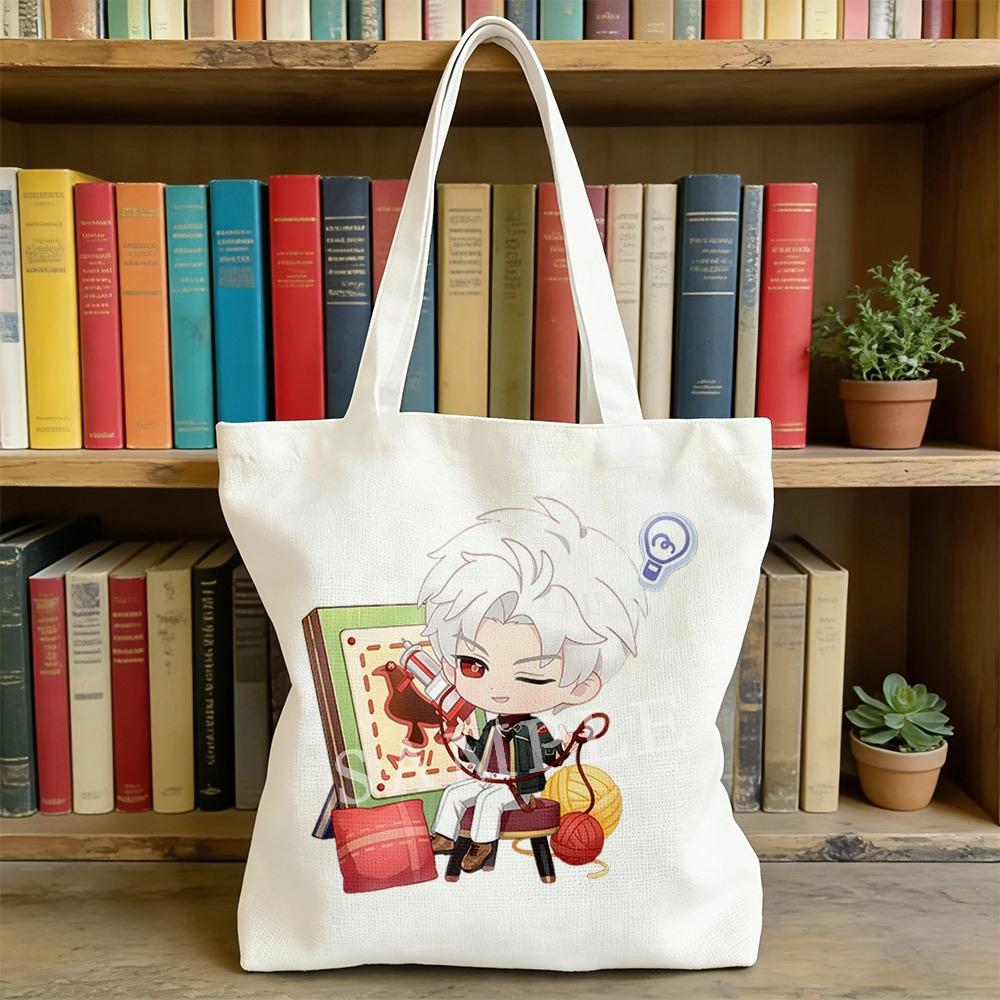 New Love and Deepspace Onychinus Sylus Qinche Cute Canvas Bag 35x40CM Anime Cosplay Cartoon Character Shoulder Bag Kitten Gift