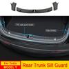 For Tesla Model Y Trunk Sill Protector Premium TPE Rubber Boot Bumper Guards with ABS Sides Bar Fender Cover for Enhanced Amagi