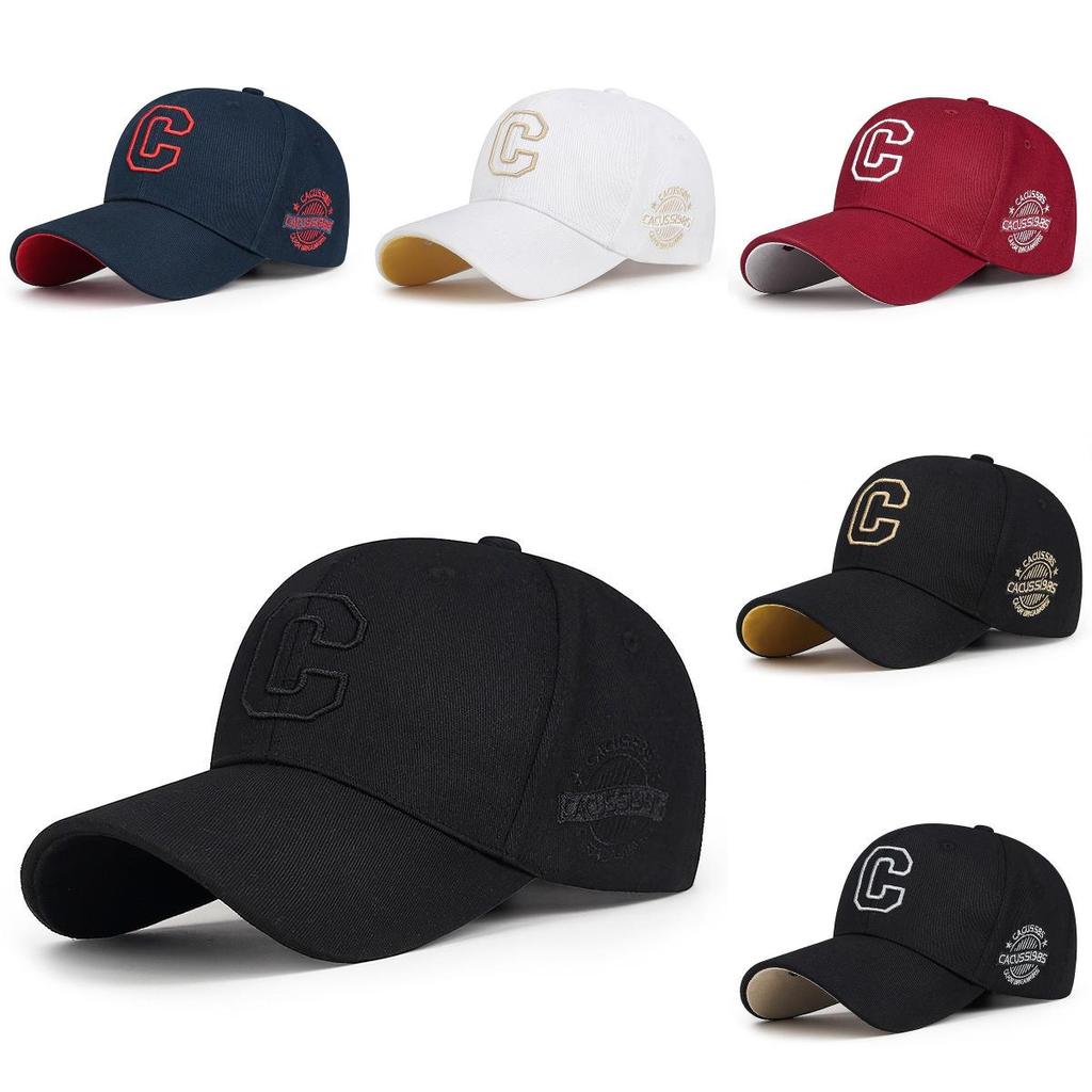 Letter Embroidery C Baseball Hat Wind Protection Peaked Caps Breathable Gift