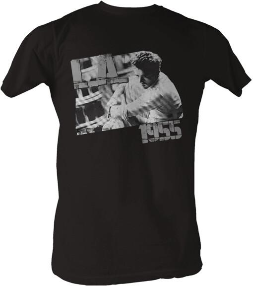 James Dean 1950 Icon Photo 1955 New York TV Glitch Licensed Men T Shirt XL