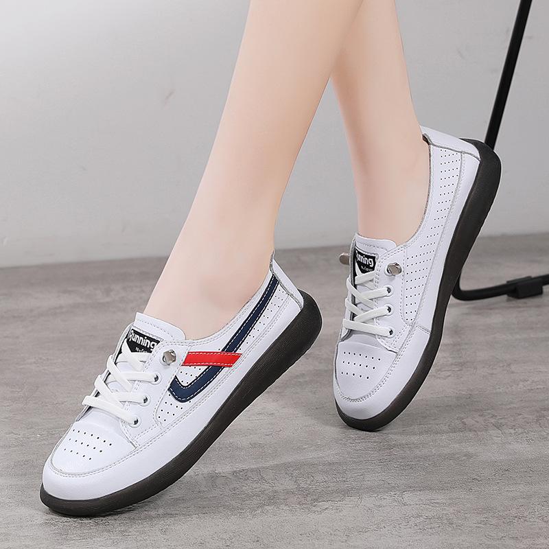 Autumn new soft-soled hollow single shoes lazy shoes casual mother shoes hole sandals 35