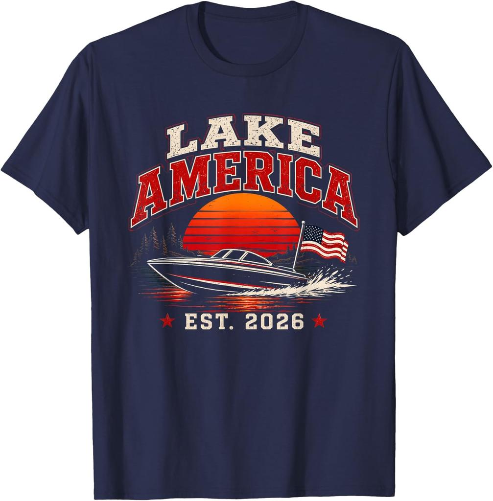 Lake America EST 2026 Patriotic Unisex T-Shirt