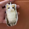 German Kitten Voice Cat Keychain Sound Hanging Decompression Reverses Plush Pendant With Sound Cute Pet Gift Voice Keyring Toy