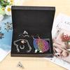 Diamantmalerei in Sonderform DIY Schmetterling Harz Schmuckkästchen Behälter Desktop Dekorativer Aufbewahrungsorganizer Koffer Dropship