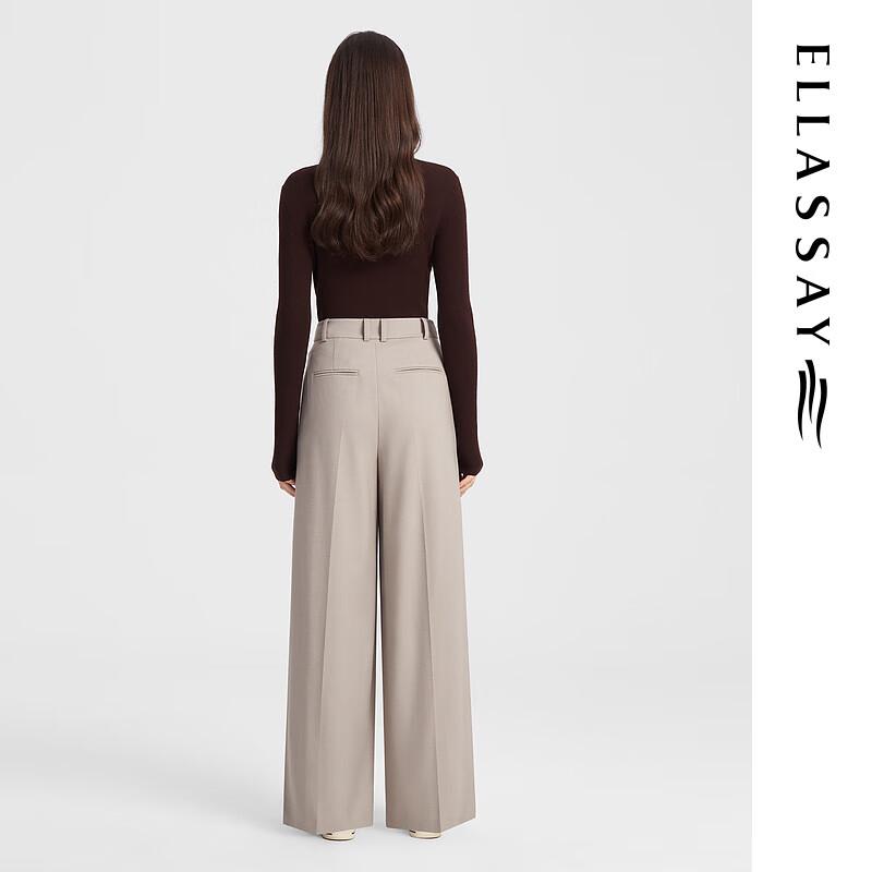 ELLASSAY Women's Merino Wool Cut-out Slim-Fit Knit Sweater