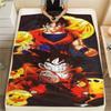 Son Goku Print Flannel Blanket, Suitable for Bedrooms, Sofas, Beds, Chairs, Picnics, Travel, Warm Soft -HE16