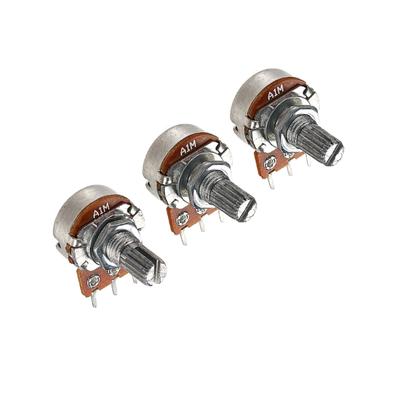 3Pcs A1M Volumes Tone Control Guitar Potentiometers Electric Guitars Control Pot Guitar Amp Potentiometer Easy To Use