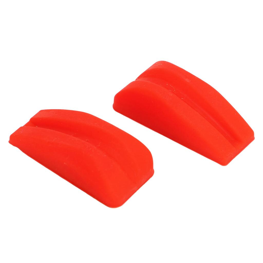 2Pcs Archery Bow Shock Absorber Rubber Noise Vibration Reduction Lightweight Bright Color Bow String Groove Damper Red