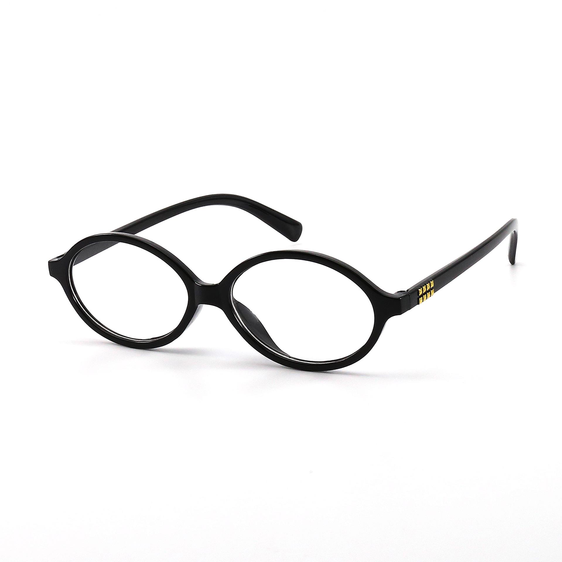 Овальные очки в стиле Чжан Юаньин с леопардовым принтом, блокирующие синий свет чёрный