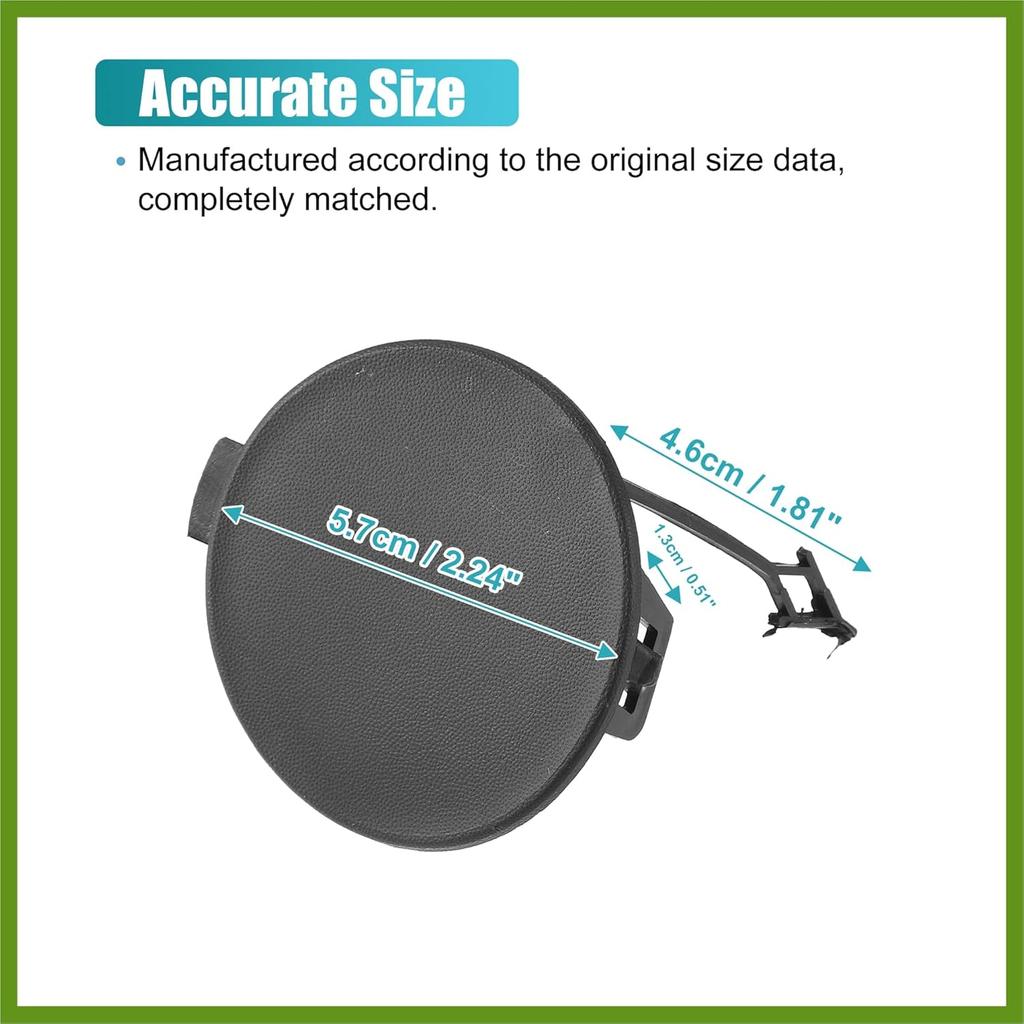 Rear Bumper Tow Hook Cover for Jeep Cherokee 2014-2018 Rear Bumper Tow Hook Eye Cap 68203273AE Replace Parts Vehicle Components